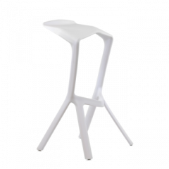 Барный стул Barneo N-227 Miura белый в Белоярском - beloyarskiy.mebel24.online | фото 1