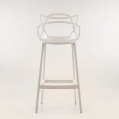 Барный стул Barneo N-235 Masters, белый, design Phillip Stark в Белоярском - beloyarskiy.mebel24.online | фото 3