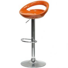 Барный стул Barneo N-6 Disco оранжевый глянец в Белоярском - beloyarskiy.mebel24.online | фото
