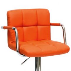 Барный стул Barneo N-69 Kruger Arm Оранжевый в Белоярском - beloyarskiy.mebel24.online | фото 2