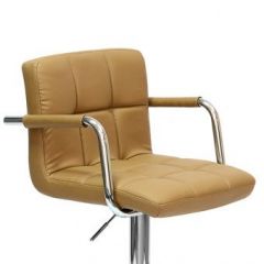 Барный стул Barneo N-69 Kruger Arm Светло-коричневый в Белоярском - beloyarskiy.mebel24.online | фото 2