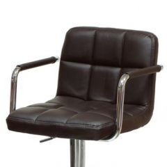 Барный стул Barneo N-69 Kruger Arm Темно-коричневый в Белоярском - beloyarskiy.mebel24.online | фото 2