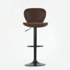Барный стул Barneo N-86 Time / Black / VPU Brown Vintage коричневый винтаж PK970-18 в Белоярском - beloyarskiy.mebel24.online | фото 3