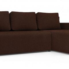 Диван угловой Алиса 3 Bahama VISION - Teos Dark Brown в Белоярском - beloyarskiy.mebel24.online | фото