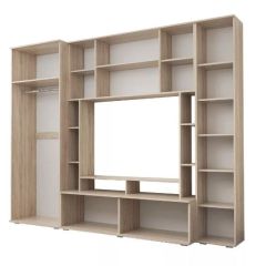 Гостиная Белла (Дуб Сонома/Белый глянец) в Белоярском - beloyarskiy.mebel24.online | фото 2