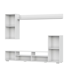 Гостиная МГС 4 (Белый/Белый глянец) в Белоярском - beloyarskiy.mebel24.online | фото 2