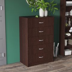 Комод Лофт 5 ящиков (Венге) в Белоярском - beloyarskiy.mebel24.online | фото