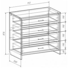 Комод с плитой 22 мм ЛИБЕРТИ в Белоярском - beloyarskiy.mebel24.online | фото 3