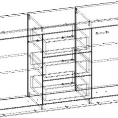 СОНАТА КС-1500 Комод (Дуб сонома/Белый глянец) в Белоярском - beloyarskiy.mebel24.online | фото 2