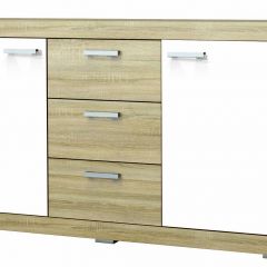 СОНАТА КС-1500 Комод (Дуб сонома/Белый глянец) в Белоярском - beloyarskiy.mebel24.online | фото
