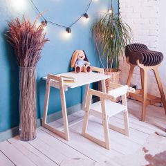 Комплект детской мебели стол и  два стула Я САМ "Лофт-Дуо" (Белый) в Белоярском - beloyarskiy.mebel24.online | фото 10