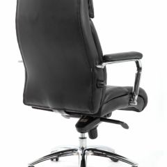 Кресло BRABIX PREMIUM "Phaeton EX-502" (кожа с компаньоном, хром, черное) 530882 в Белоярском - beloyarskiy.mebel24.online | фото 4