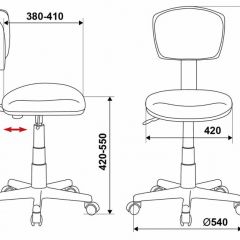 Кресло Бюрократ CH-299/G/15-48 серый в Белоярском - beloyarskiy.mebel24.online | фото 3