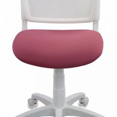 Кресло детское Бюрократ CH-W296NX/26-31 белый TW-15 розовый 26-31 в Белоярском - beloyarskiy.mebel24.online | фото 3