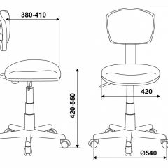 Кресло детское Бюрократ CH-W299/SD/TW-18 салатовый в Белоярском - beloyarskiy.mebel24.online | фото 4