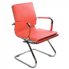 Кресло для посетителя Бюрократ CH-993-Low-V/Red красный в Белоярском - beloyarskiy.mebel24.online | фото