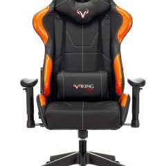 Кресло игровое Бюрократ VIKING 5 AERO ORANGE черный/оранжевый в Белоярском - beloyarskiy.mebel24.online | фото 3