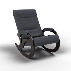Кресло-качалка Вилла 11-Т-ГР (тканьвенге) ГРАФИТ в Белоярском - beloyarskiy.mebel24.online | фото 1