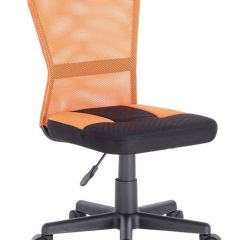 Кресло компактное BRABIX "Smart MG-313" черное/оранжевое, 531844 в Белоярском - beloyarskiy.mebel24.online | фото