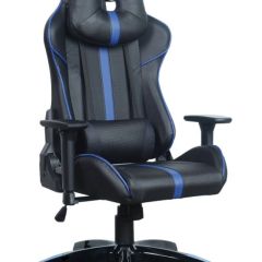 Кресло компьютерное BRABIX "GT Carbon GM-120" (черное/синее) 531930 в Белоярском - beloyarskiy.mebel24.online | фото 1