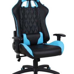 Кресло компьютерное BRABIX "GT Master GM-110" (черное/голубое) 531928 в Белоярском - beloyarskiy.mebel24.online | фото