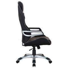 Кресло компьютерное BRABIX Techno GM-002 (ткань) черное/серое, вставки белые (531815) в Белоярском - beloyarskiy.mebel24.online | фото 4