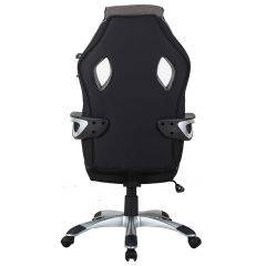 Кресло компьютерное BRABIX Techno GM-002 (ткань) черное/серое, вставки белые (531815) в Белоярском - beloyarskiy.mebel24.online | фото 6