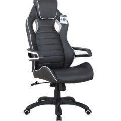 Кресло компьютерное BRABIX Techno Pro GM-003 (экокожа черное/серое, вставки серые) 531814 в Белоярском - beloyarskiy.mebel24.online | фото 2
