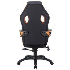 Кресло компьютерное BRABIX Techno Pro GM-003 (ткань черное/серое, вставки оранжевые) 531813 в Белоярском - beloyarskiy.mebel24.online | фото 5