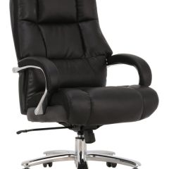 Кресло офисное BRABIX PREMIUM "Bomer HD-007" (рециклированная кожа, хром, черное) 531939 в Белоярском - beloyarskiy.mebel24.online | фото