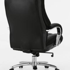 Кресло офисное BRABIX PREMIUM "Bomer HD-007" (рециклированная кожа, хром, черное) 531939 в Белоярском - beloyarskiy.mebel24.online | фото 4