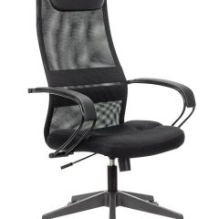 Кресло офисное BRABIX PREMIUM "Stalker EX-608 PL" (ткань-сетка/кожзам, черное) 532090 в Белоярском - beloyarskiy.mebel24.online | фото