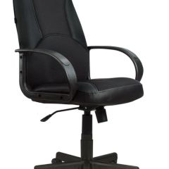 Кресло офисное BRABIX "City EX-512" (кожзам черный, ткань черная) 531407 в Белоярском - beloyarskiy.mebel24.online | фото