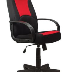 Кресло офисное BRABIX "City EX-512", ткань черная/красная, TW, 531408 в Белоярском - beloyarskiy.mebel24.online | фото