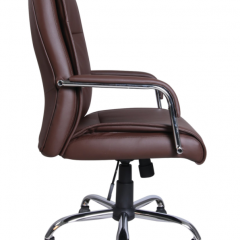 Кресло офисное BRABIX "Space EX-508" (экокожа, хром, коричневое) 531164 в Белоярском - beloyarskiy.mebel24.online | фото 2