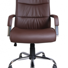 Кресло офисное BRABIX "Space EX-508" (экокожа, хром, коричневое) 531164 в Белоярском - beloyarskiy.mebel24.online | фото 3