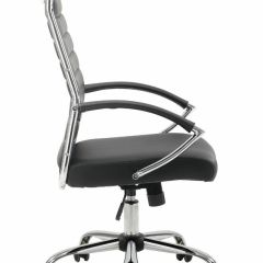 Кресло офисное BRABIX "Style EX-528", экокожа, хром, черное, 531947 в Белоярском - beloyarskiy.mebel24.online | фото 3