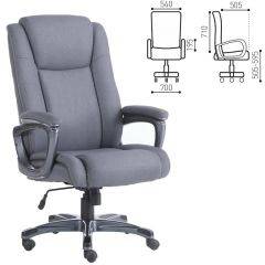 Кресло офисное BRABIX "Solid HD-005" (ткань/серое) 531823 в Белоярском - beloyarskiy.mebel24.online | фото