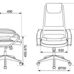 Кресло руководителя Бюрократ CH-608/BLACK в Белоярском - beloyarskiy.mebel24.online | фото 4