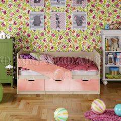 Кровать Бабочки (Розовый металлик) 1600 в Белоярском - beloyarskiy.mebel24.online | фото
