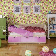 Кровать Бабочки (Сиреневый металлик) 1600 в Белоярском - beloyarskiy.mebel24.online | фото 1