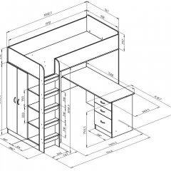 Кровать-чердак "Теремок-3" в Белоярском - beloyarskiy.mebel24.online | фото 7