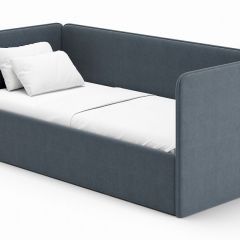 Кровать-диван Leonardo 160*70 (Серый) + боковина в Белоярском - beloyarskiy.mebel24.online | фото 1