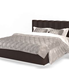 Кровать Элен 1600 + основание с ПМ (Лесмо brown) коричневый в Белоярском - beloyarskiy.mebel24.online | фото
