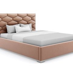 Кровать Коралл интерьерная +основание (140х200) в Белоярском - beloyarskiy.mebel24.online | фото