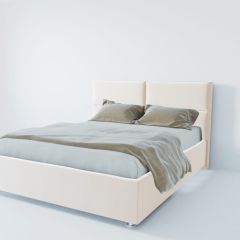 Кровать Корсика с ПМ 800 (экокожа белая) в Белоярском - beloyarskiy.mebel24.online | фото 2