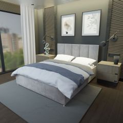 Кровать Мерида Решетка+ПМ+Дно (1400) в Белоярском - beloyarskiy.mebel24.online | фото