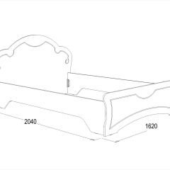 Кровать Ольга-10 МДФ (1400) в Белоярском - beloyarskiy.mebel24.online | фото 2