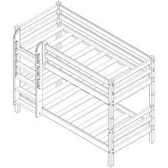 Кровать Сонечка 2-х ярусная (модульная) в Белоярском - beloyarskiy.mebel24.online | фото 6