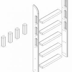 Кровать Сонечка 2-х ярусная (модульная) в Белоярском - beloyarskiy.mebel24.online | фото 12